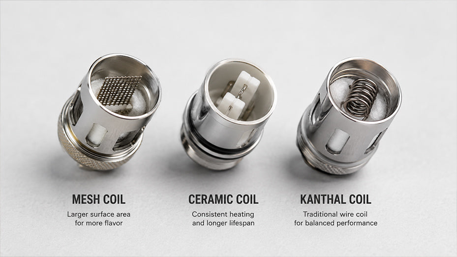 Two e-liquid bottles showing different VG and PG ratios