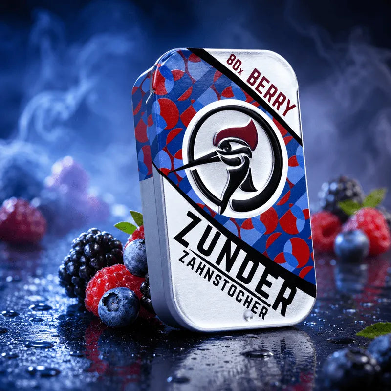 Zunder Zahnstocher Berry Dose 80 Stück von Dampfwelt