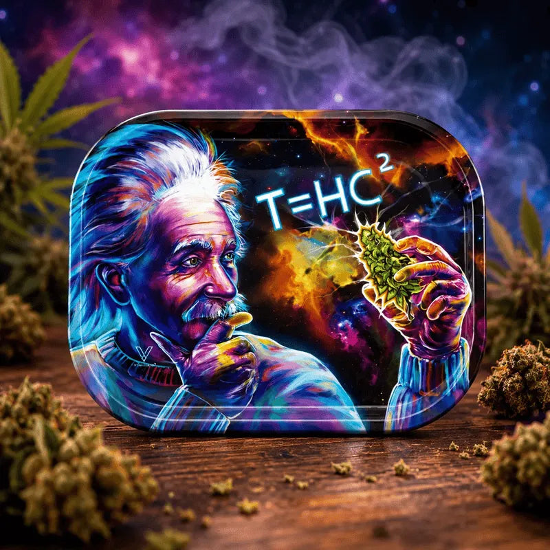 Rolling Tray T-HC2 Einstein Black Hole Metall Drehtablett von Dampfwelt