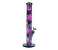 FireFlow & BlackLeaf  - Bong - Leaves Pink (40cm x 5.1cm)
