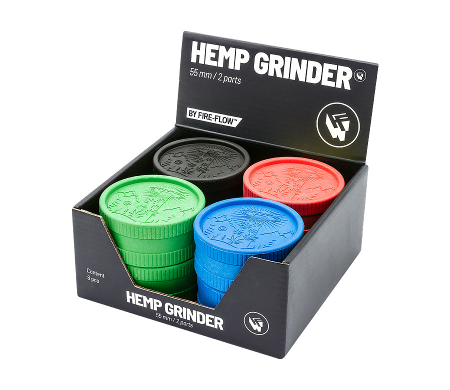 FireFlow - Hemp Grinder 5.5cm 2P - 420 Alien (8 Stk.)