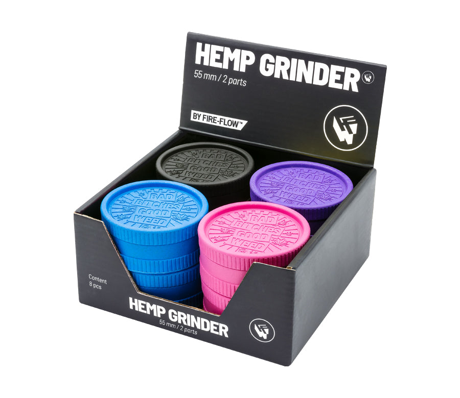 FireFlow - Hemp Grinder 5.5cm 2P - Bad Bitches (8 Stk.)