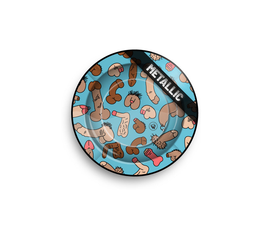 FireFlow - Metal Ashtray - Dick Pattern metallic - 14cm (6 Stk.)