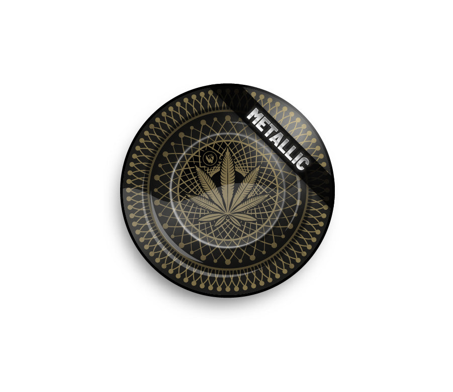 FireFlow - Metal Ashtray - Leaves 38 3/4  metallic - 14cm (6 Stk.)