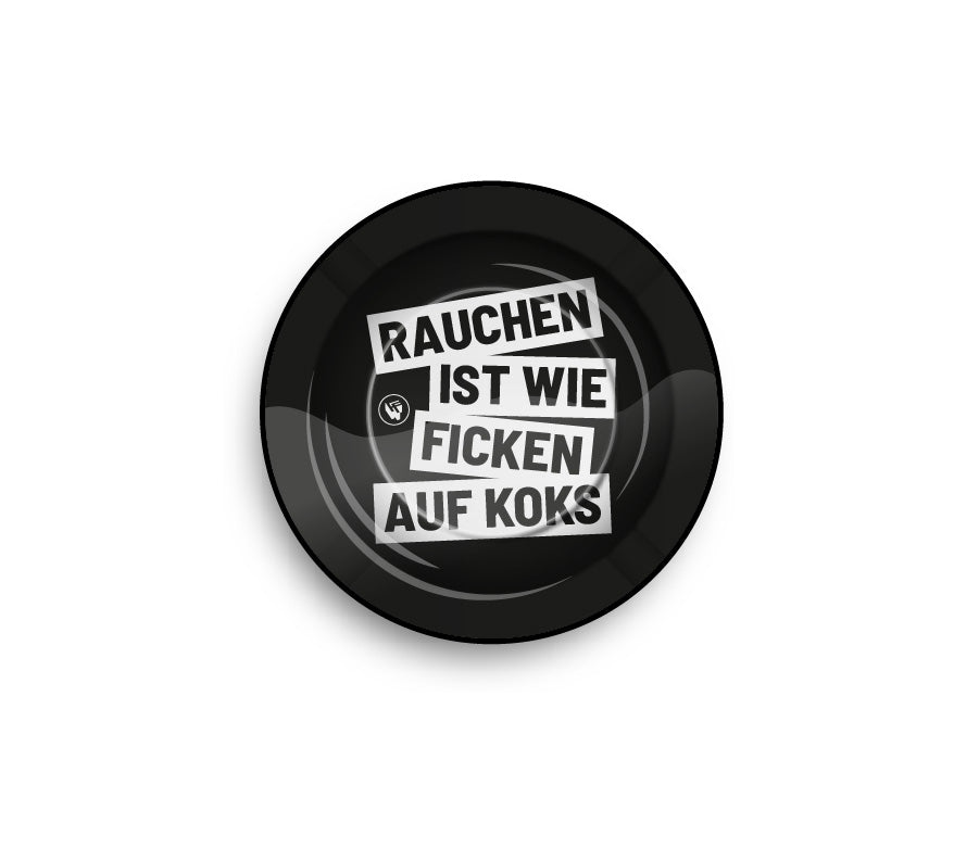 FireFlow - Metal Ashtray - Rauchen Ist Wie - 14cm (6 Stk.)