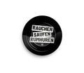 FireFlow - Metal Ashtray - Rauchen Saufen Rumhuren - 14cm (6 Stk.)
