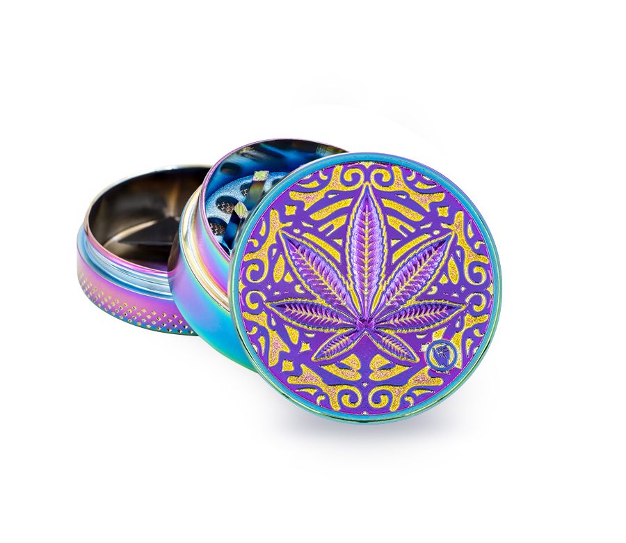 FireFlow - Metal Grinder 4cm 3P - Icy - Trance Leaf (6 Stk.)