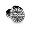 FireFlow - Metal Grinder 4cm 3P - Silver - Leaf Pattern (6 Stk.)