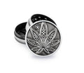FireFlow - Metal Grinder 4cm 3P - Silver - Neon Leaves 3/4 (6 Stk.)