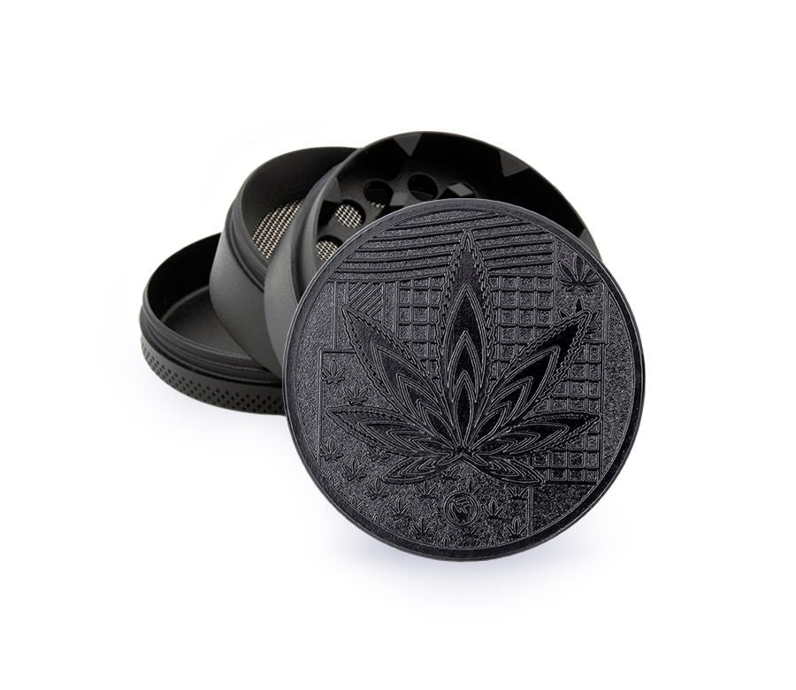 FireFlow - Metal Grinder 5cm 4P - Black - Leaves 36 (4 Stk.)