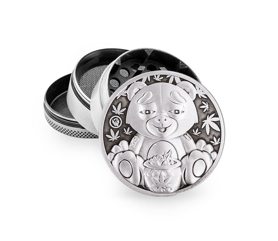 FireFlow - Metal Grinder 5cm 4P - Silver - 420 Teddy (4 Stk.)