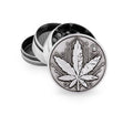 FireFlow - Metal Grinder 5cm 4P - Silver - Geometrical Leaf (4 Stk.)