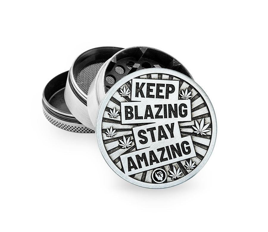 FireFlow - Metal Grinder 5cm 4P - Silver - Keep Blazing (6 Stk.)