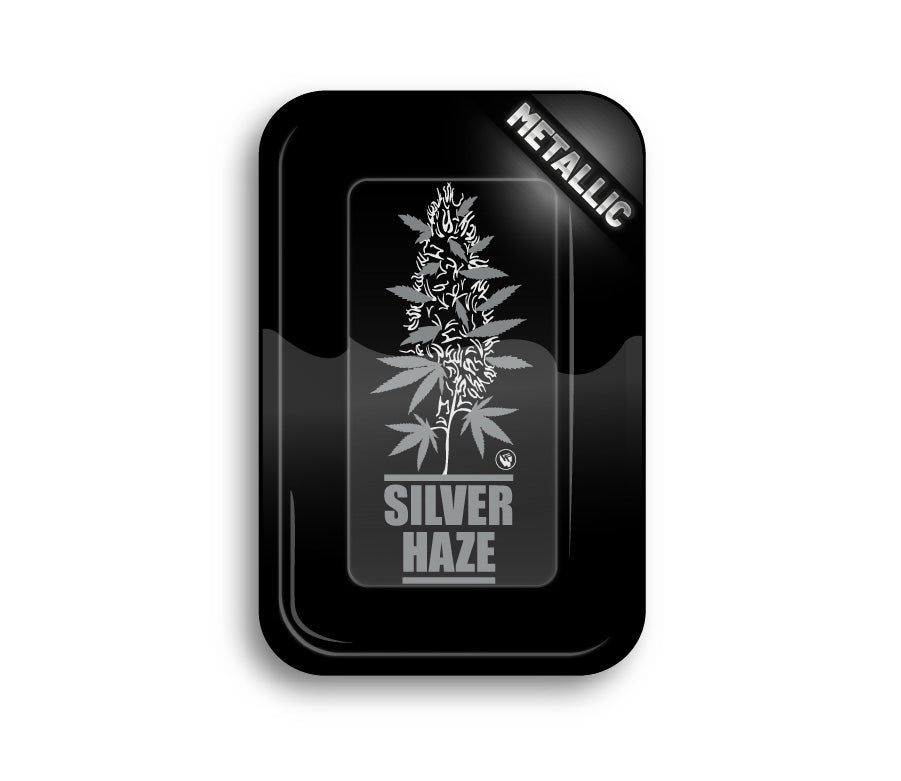 FireFlow - Rolling Tray - M -  Silver Haze - 27.5cm x 17.5cm (4 Stk.)