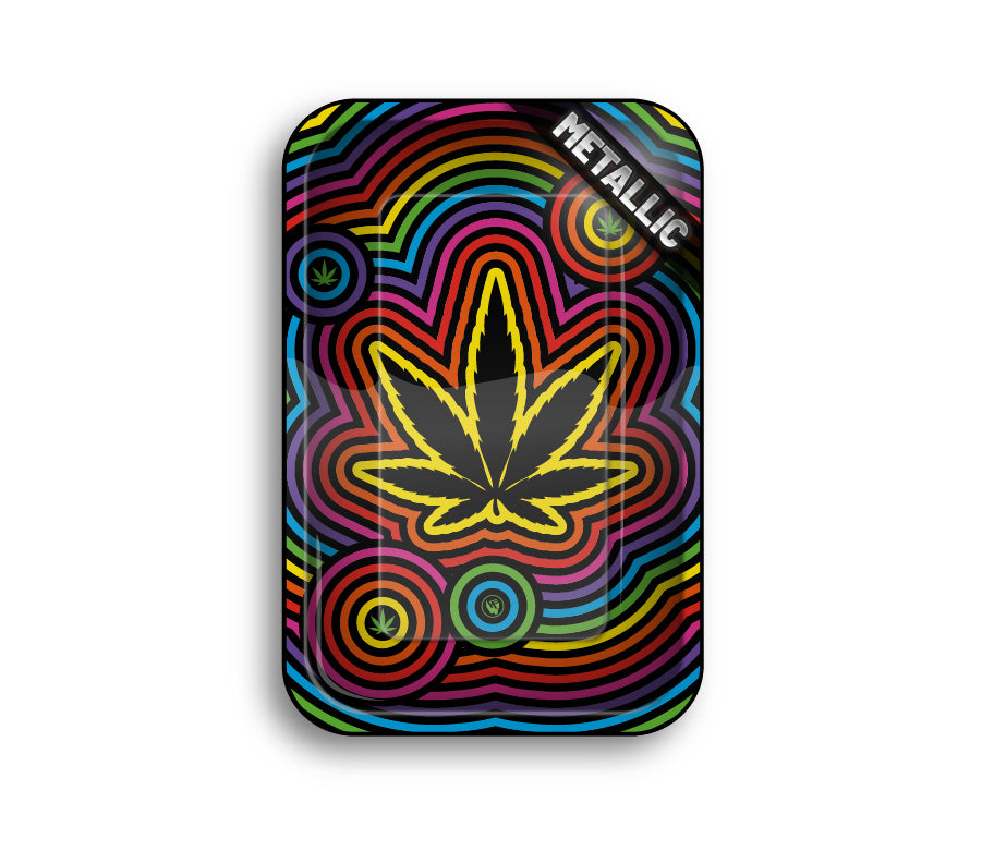 FireFlow - Rolling Tray - M - Circle Leaf - 27.5cm x 17.5cm (4 Stk.)