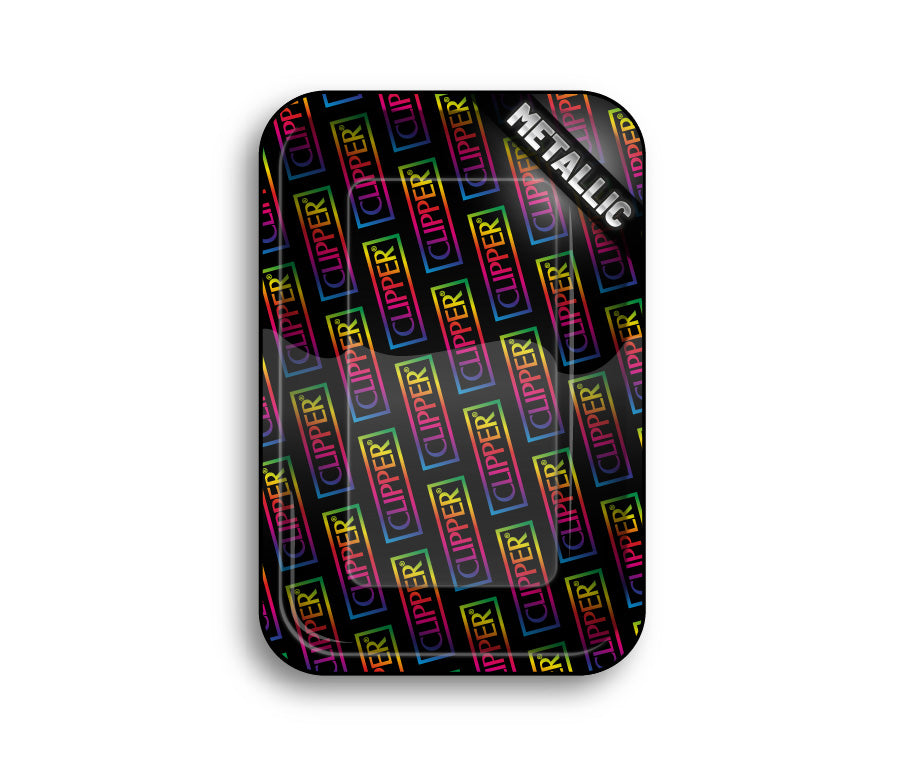 FireFlow - Rolling Tray - M - Clipper Logo Rainbow - 27.5cm x 17.5cm (4 Stk.)