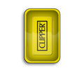 FireFlow - Rolling Tray - M - Clipper Logo Yellow - 27.5cm x 17.5cm (4 Stk.)