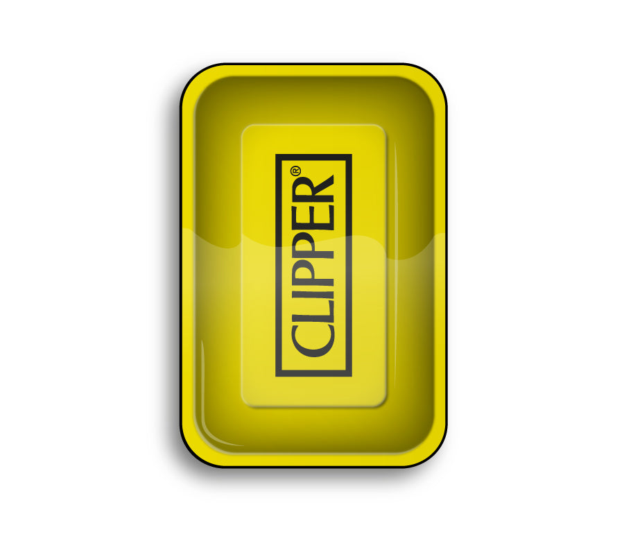 FireFlow - Rolling Tray - M - Clipper Logo Yellow - 27.5cm x 17.5cm (4 Stk.)