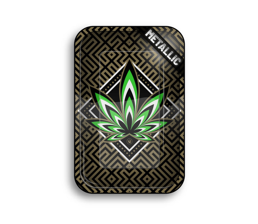 FireFlow - Rolling Tray - M - Leaves 34 4/4 - 27.5cm x 17.5cm (4 Stk.)