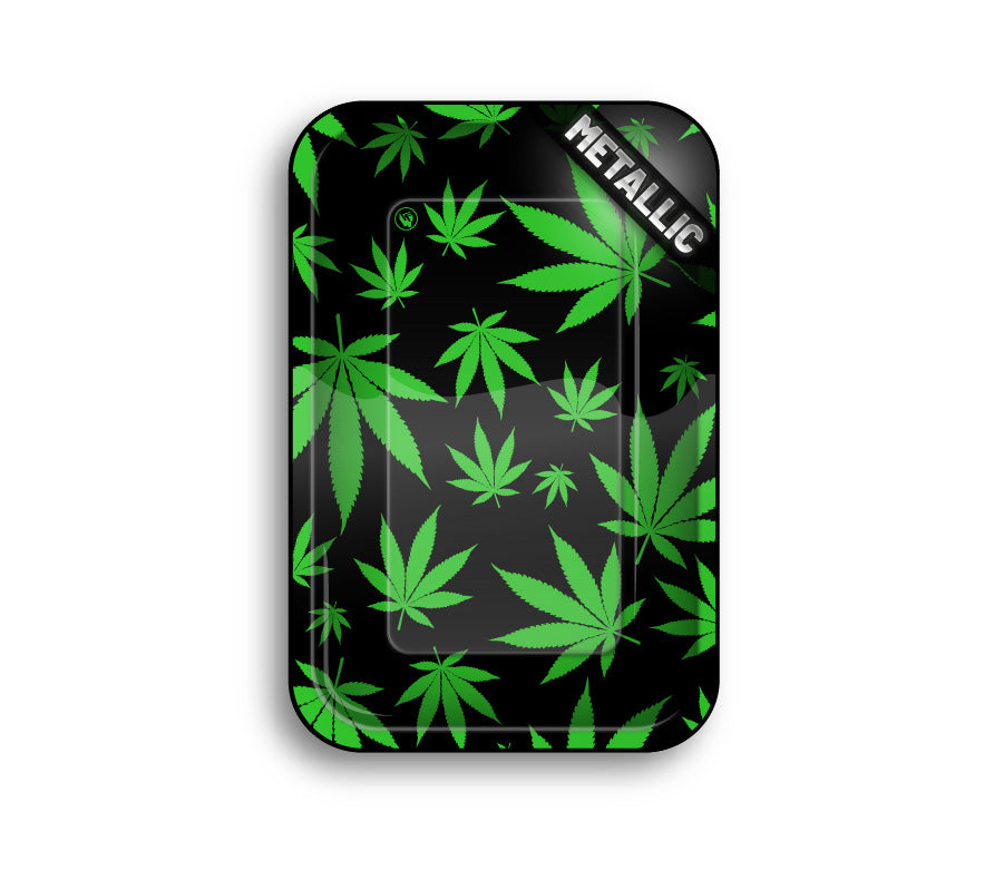 FireFlow - Rolling Tray - M - Leaves Green - 27.5cm x 17.5cm (4 Stk.)