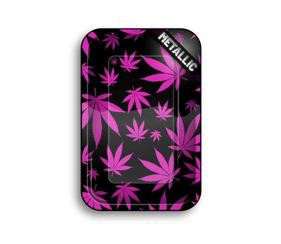 FireFlow - Rolling Tray - M - Leaves Pink - 27.5cm x 17.5cm (4 Stk.)
