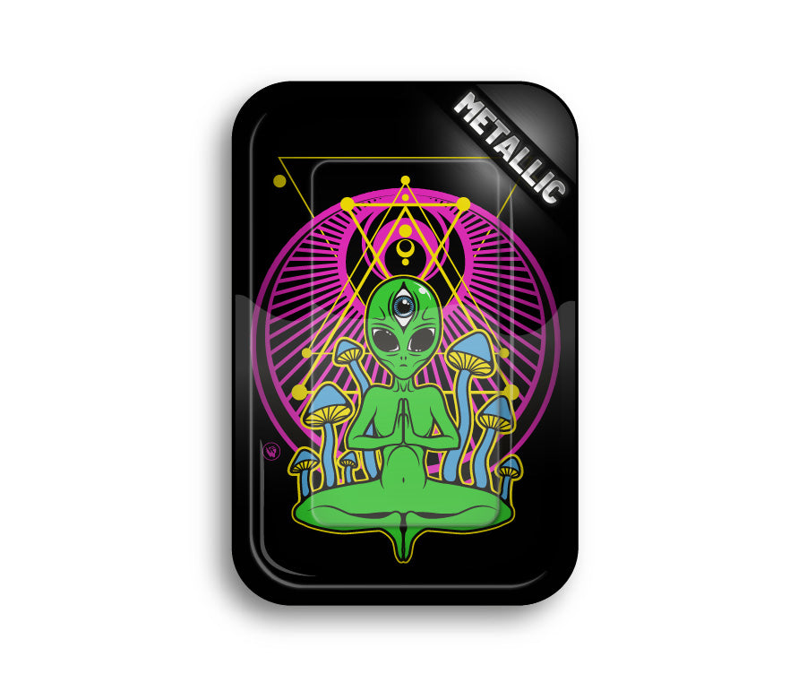 FireFlow - Rolling Tray - M - Trippy Alien - 27.5cm x 17.5cm (4 Stk.)