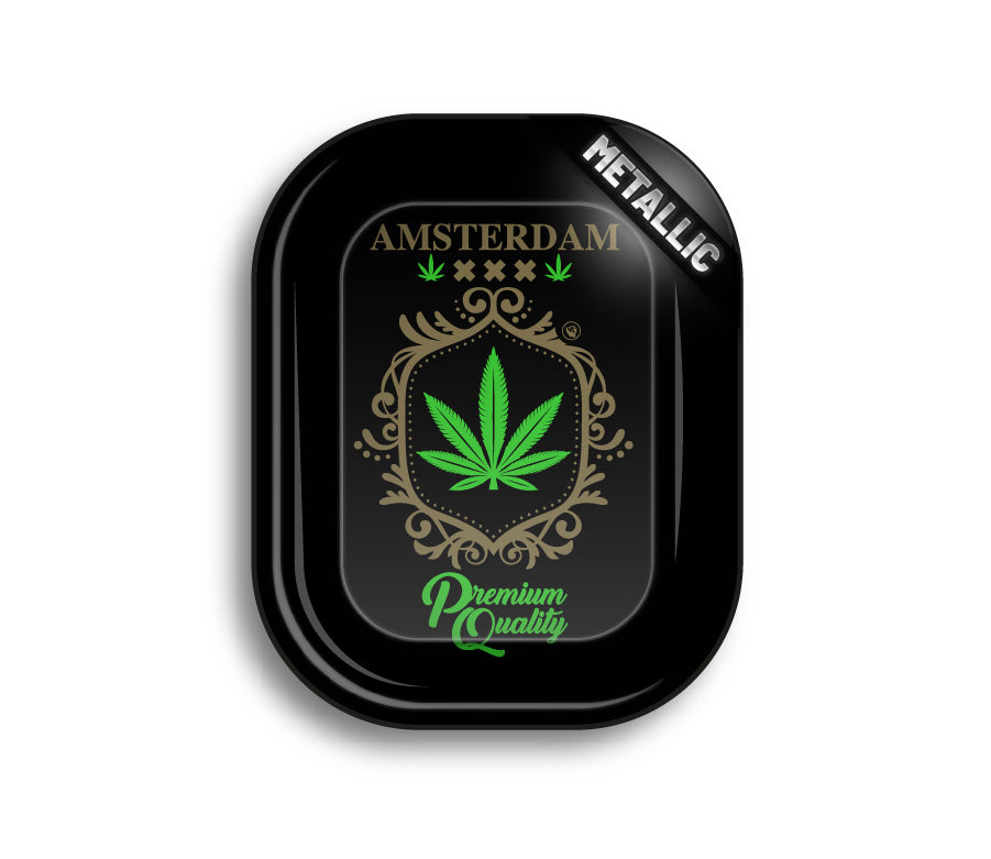 FireFlow - Rolling Tray - S - Adam Leaf Gold - 14cm x 18cm (4 Stk.)