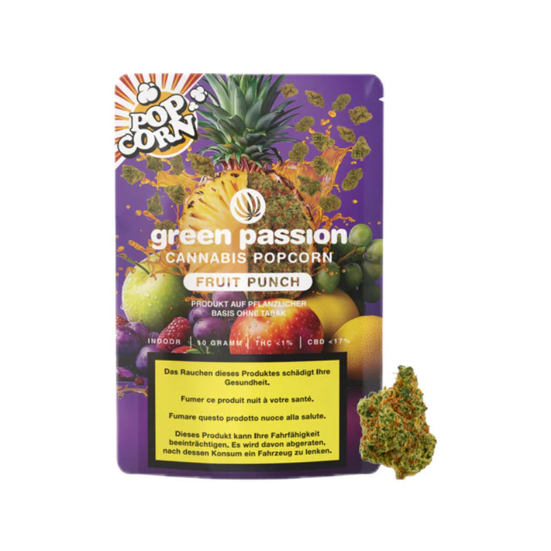 Green Passion - Fruit Punch Popcorn (CHF 25.00/10g)