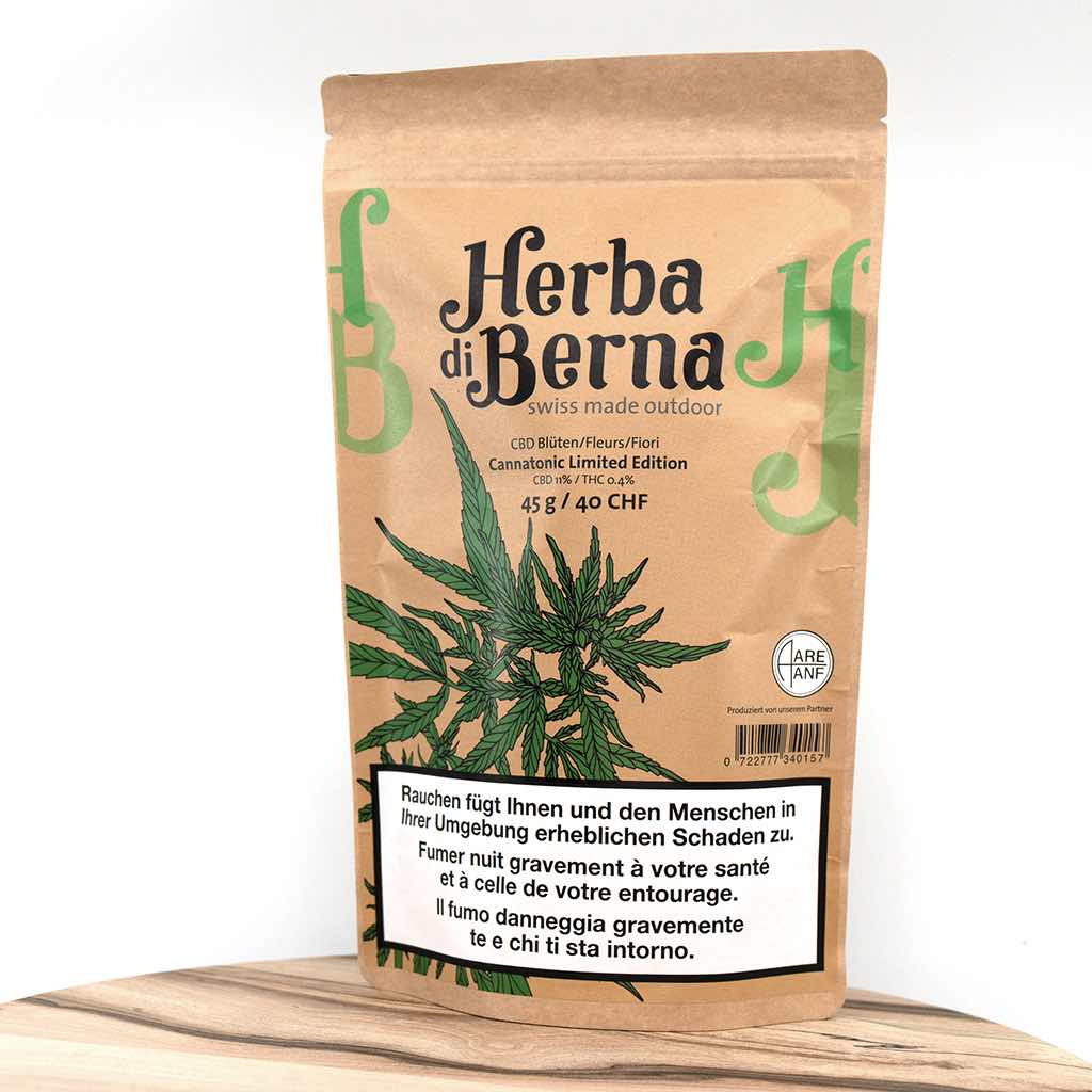 Herba di Berna - Oudoor CBD Blüten - Cannatonic - 40g