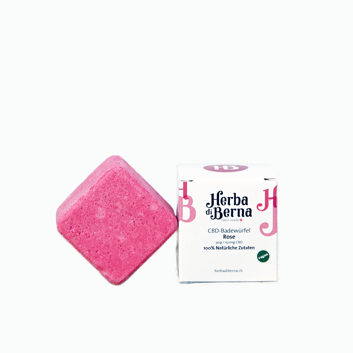 Herba di Berna - CBD Badewürfel - 150mg CBD - Rose