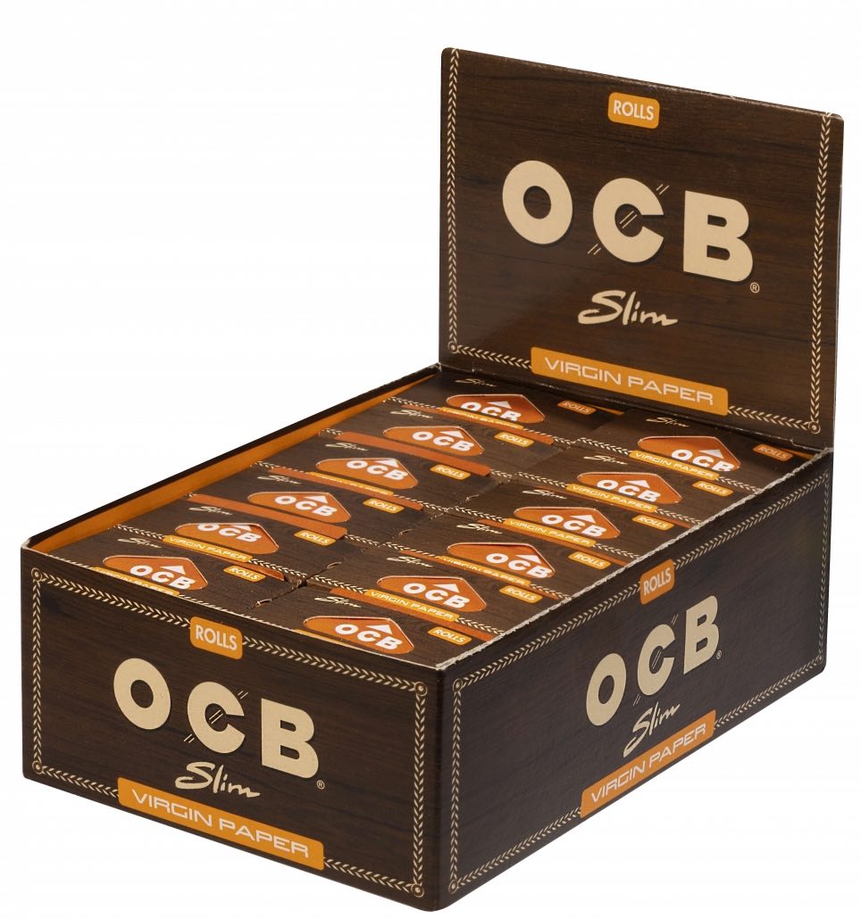OCB Rolls Virgin Slim Unbleached (24 Stk.)