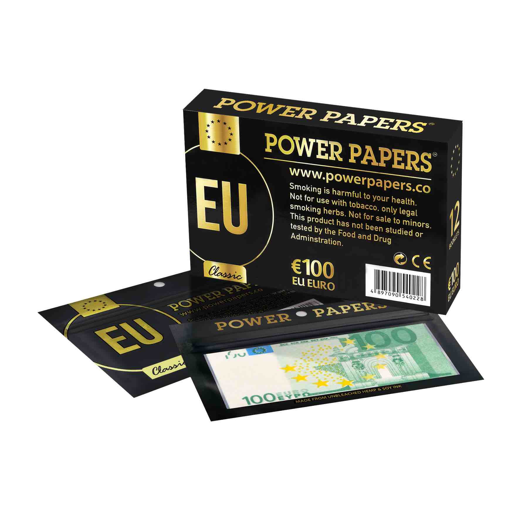 Power Papers - Euro - KS + Tips (1 x 12 Leaves)