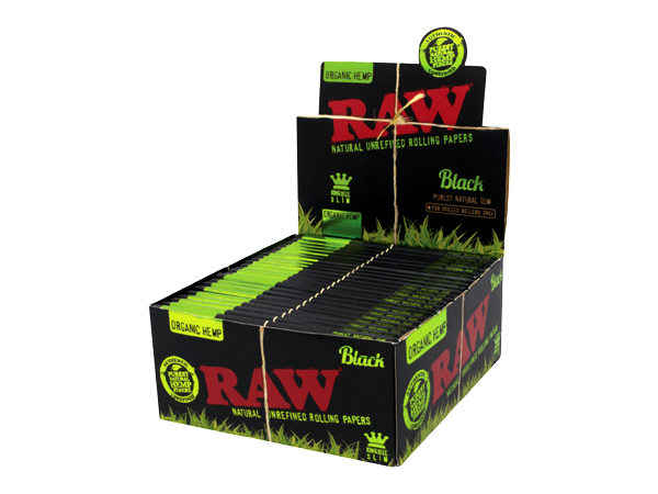 RAW Black Organic Hemp KS Slim (50 Stk.)