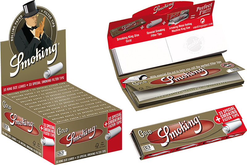 Smoking KS Gold + Filter Tips (24 Stk.)