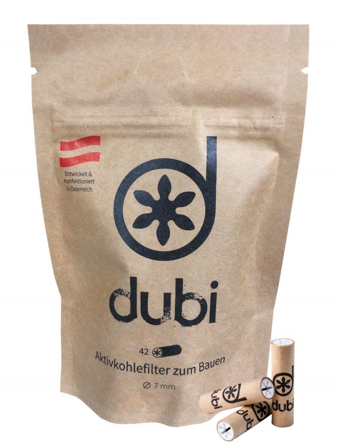 dubi Aktivkohlefilter - 7mm - 42 Stück