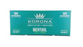 Korona Zig. Hülsen Deluxe Menthol (100 Stk.)