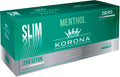 Korona Zig. Hülsen Slim Menthol (250 Stk.)