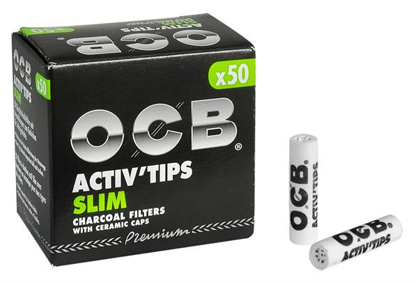OCB Premium Slim Aktivkohlefilter 7mm (10 x 50 Stk.)