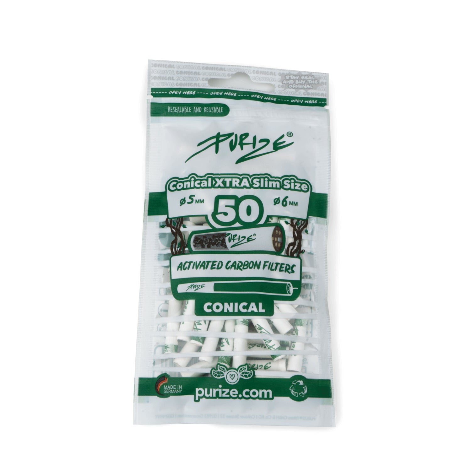 Purize - Conical Xtra Slim Size - 5-6mm - 50 Stück - White