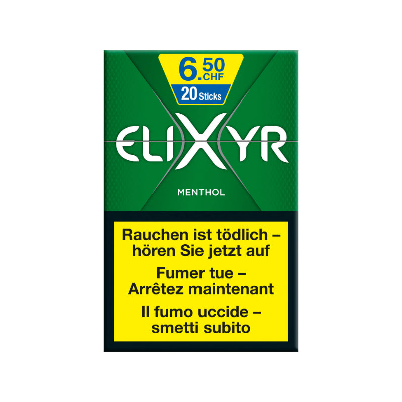 Elixyr Green Fresh Menthol - Zigaretten Box (10 Stk.)