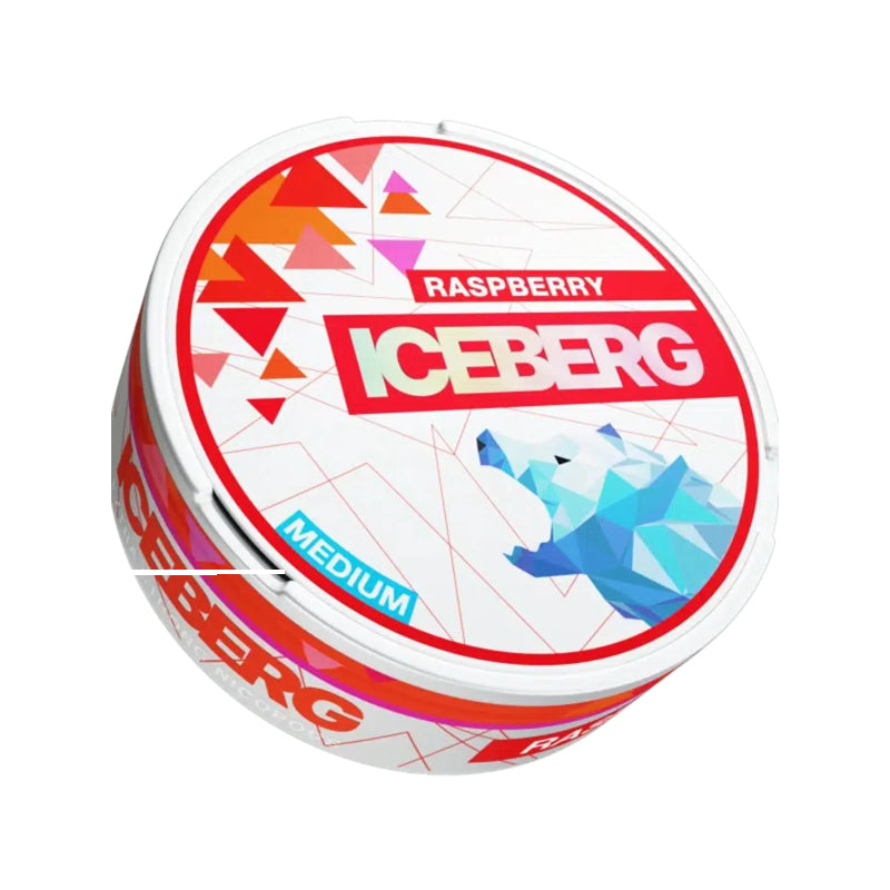 ICEBERG - Medium - Raspberry - All White Snus - 20mg/g - 12g