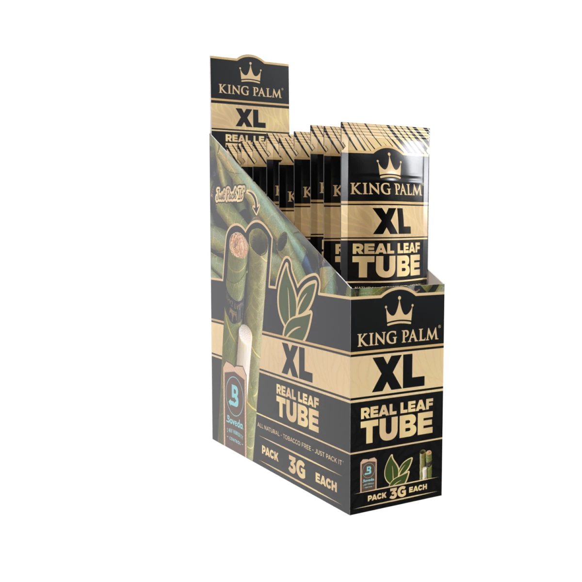 King Palm - King XL - 1 Stück - Natural + Tube - Display - 10 Stück