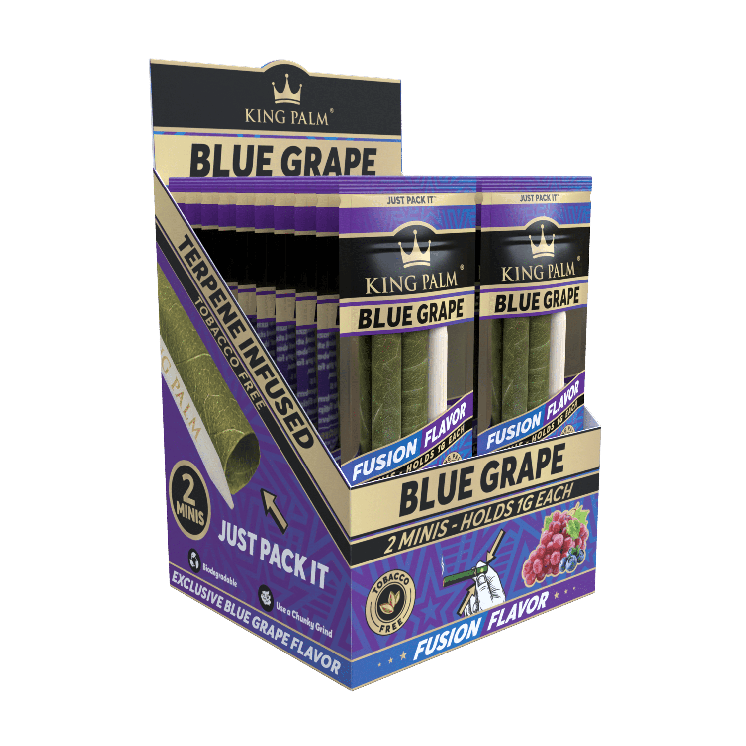 King Palm - Mini - 2 Stück - Blue Grape - Display - 20 Stück