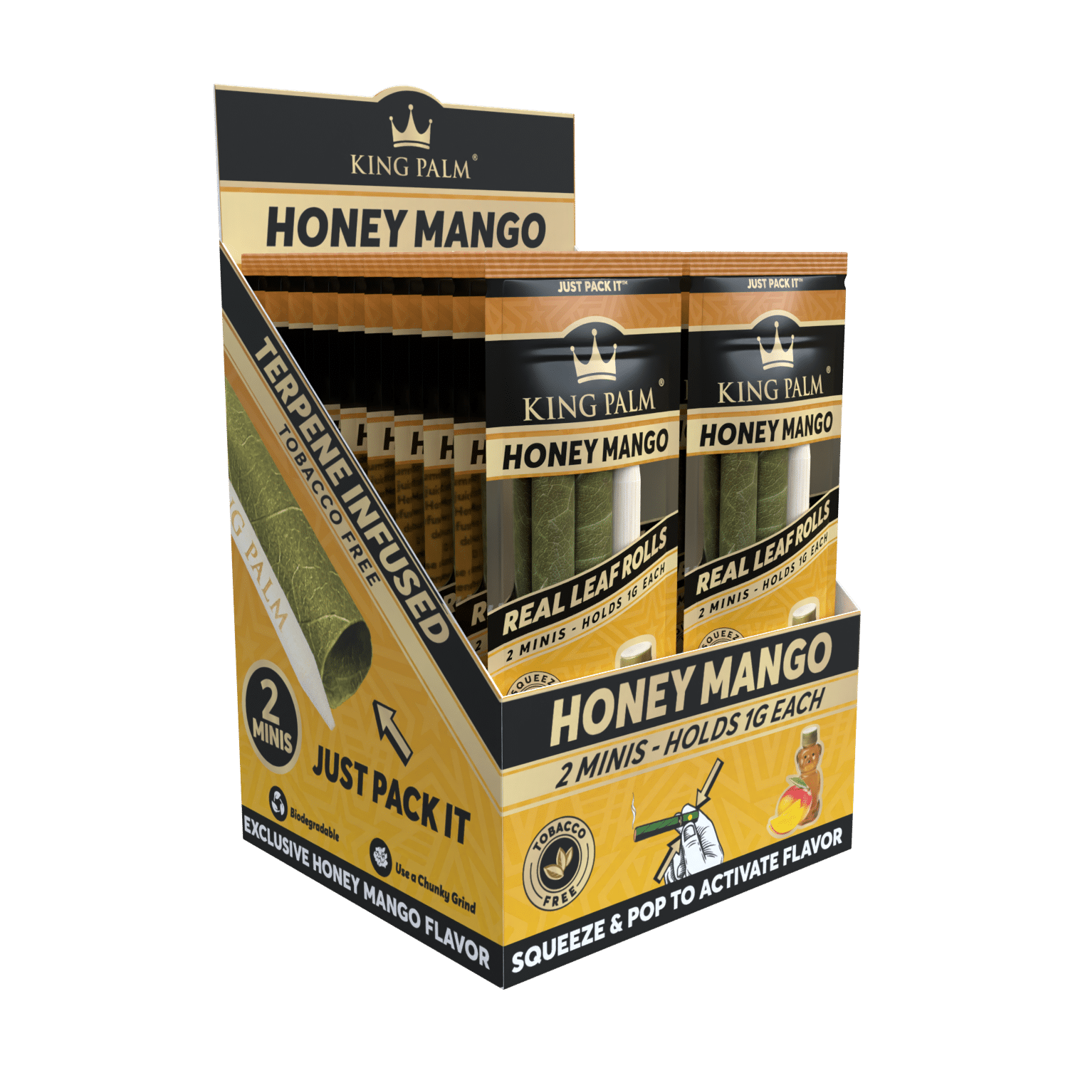 King Palm - Mini - 2 Stück - Honey Mango - Display - 20 Stück