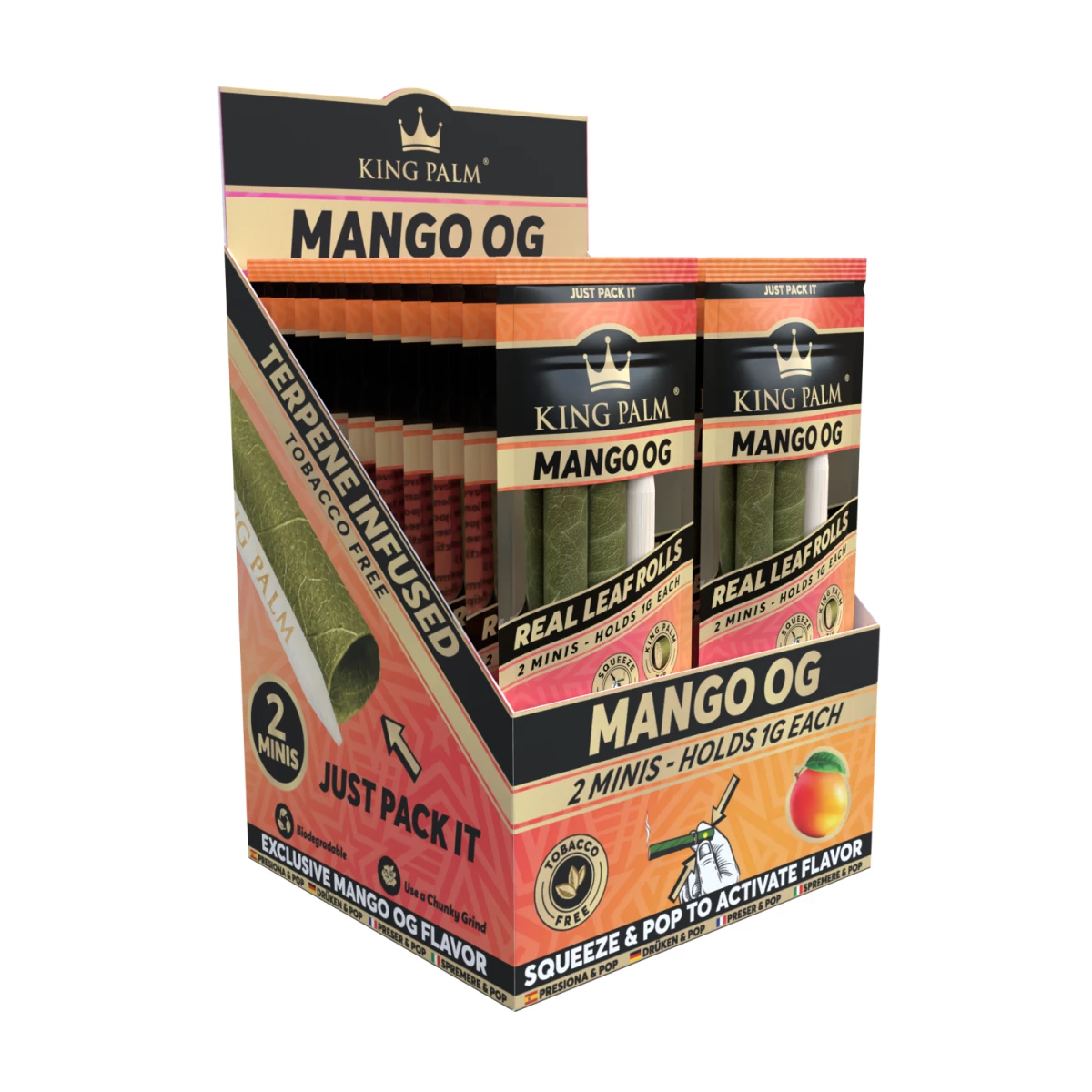King Palm - Mini - 2 Stück - Mango OG - Display - 20 Stück