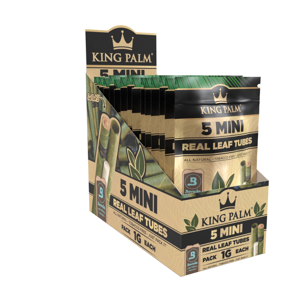 King Palm - Mini - 5 Stück - Natural - Display - 15 Stück