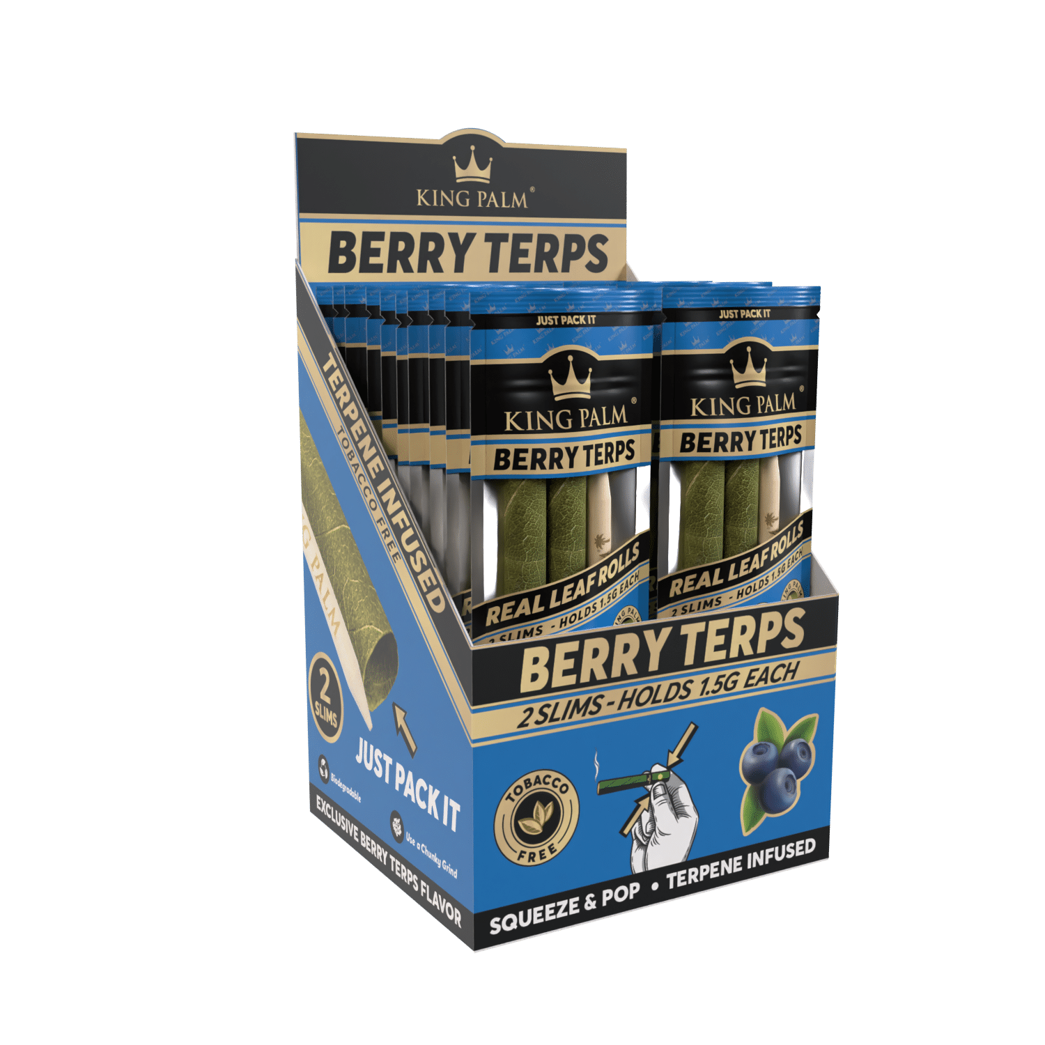 King Palm - Slim - 2 Stück - Berry Terps - Display - 20 Stück