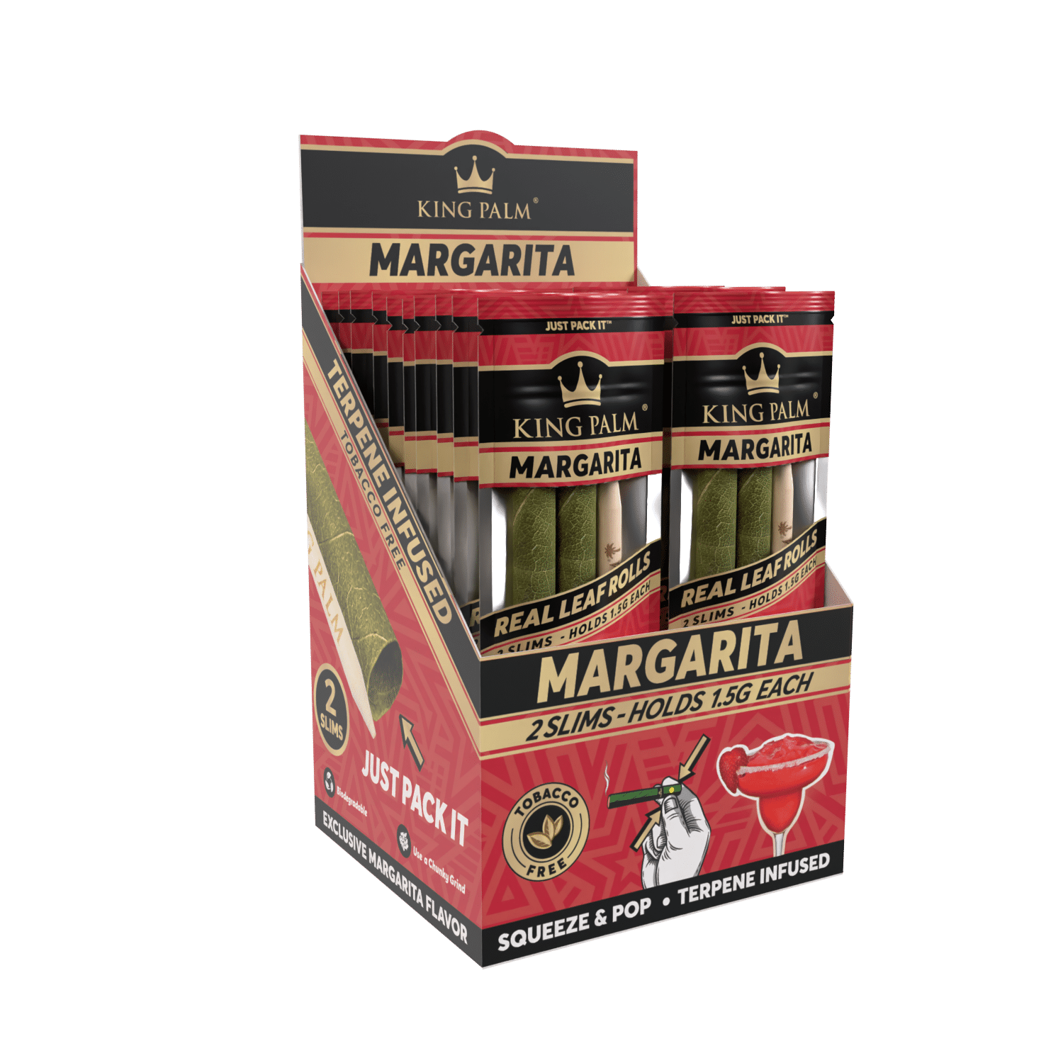 King Palm - Slim - 2 Stück - Margarita - Display - 20 Stück