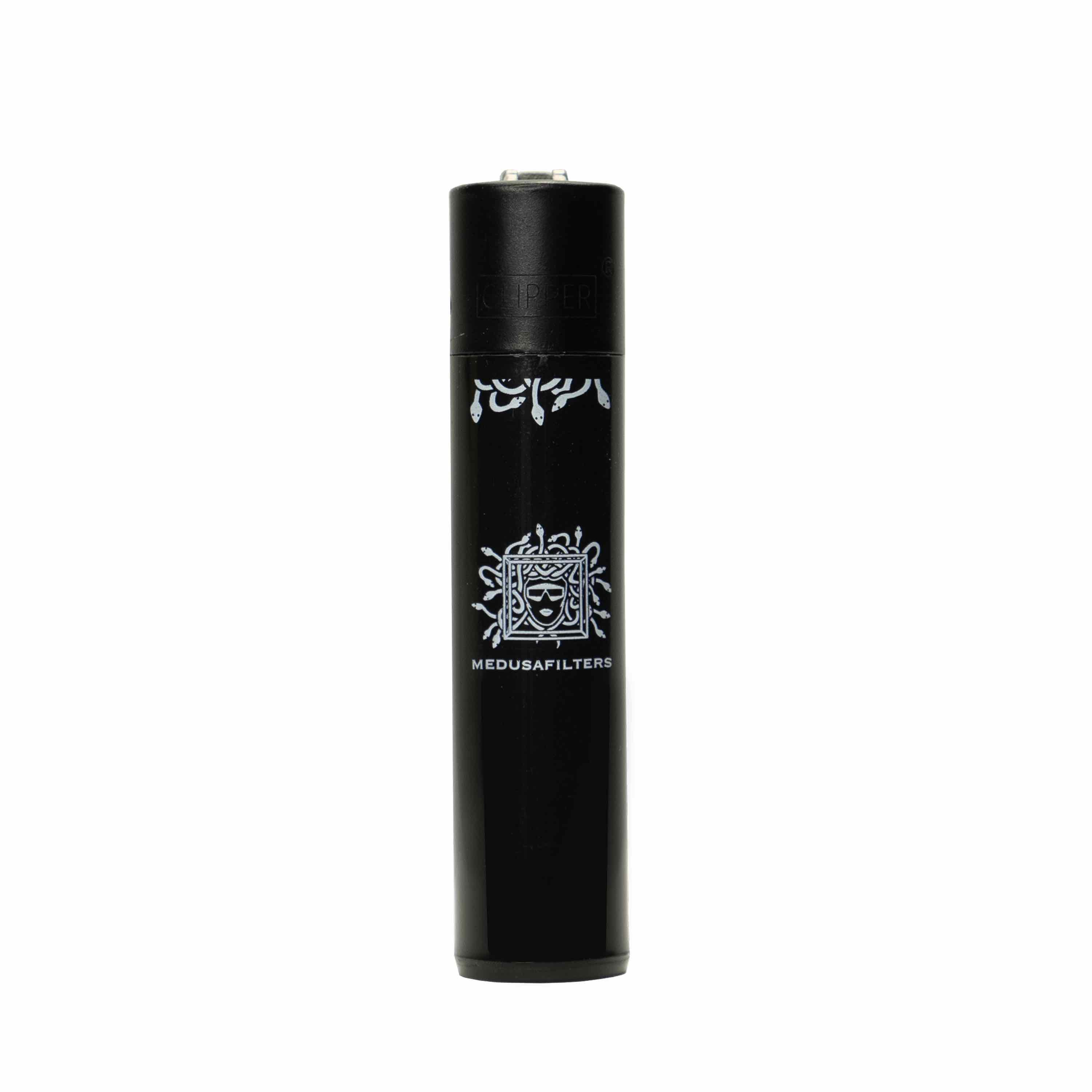 MedusaFilters - Clipper Feuerzeug - Black Edition - 1 Stück