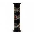 Räucherstäbchenhalter - Speckstein - Säule mit Blumen - 1 Stück